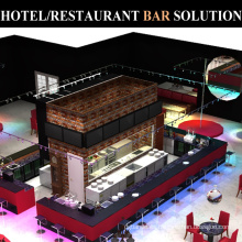 Commercial Hotel Restaurant Barra de acero inoxidable Equipment Counter Design